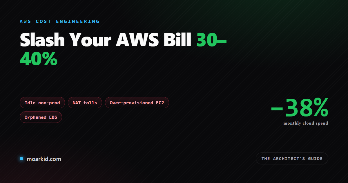 Slash Your AWS Bill by 30%: The Architect's Guide