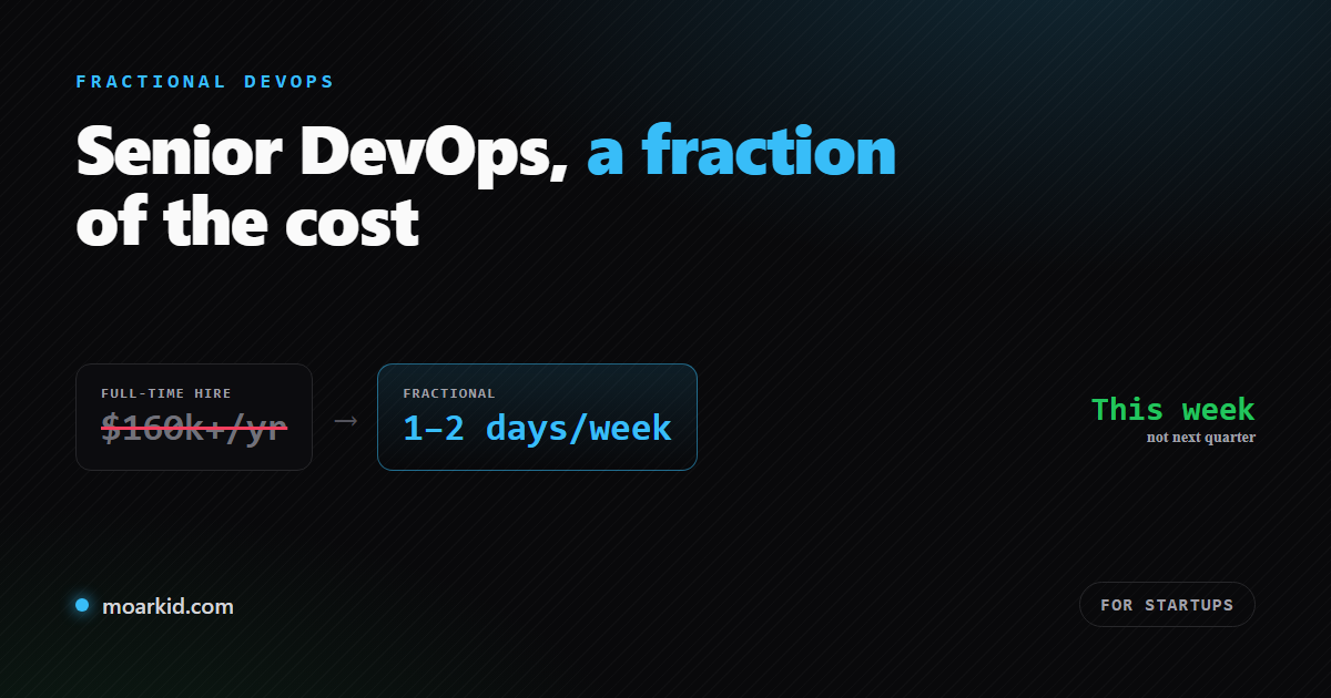 Why Your Startup Needs a Fractional DevOps Engineer